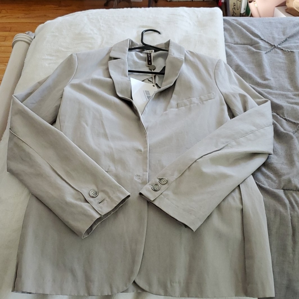 Greyish tan blazer